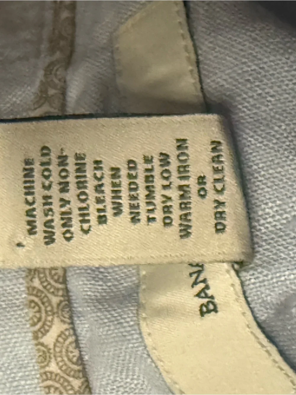 Banana republic Light Blue Men's Linen Button-Down Shirt